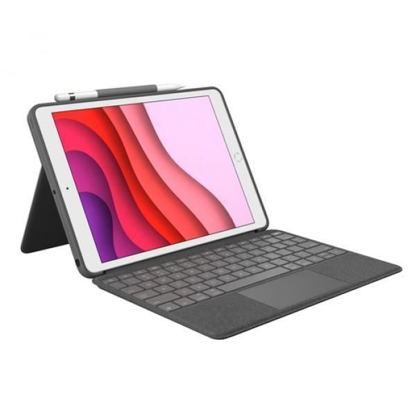 Combo Touch pour iPad 7e g - GR-DEU -CLogitech Combo Touch. Disposition des touches du clavier: QWERTZ, Language du clavier: