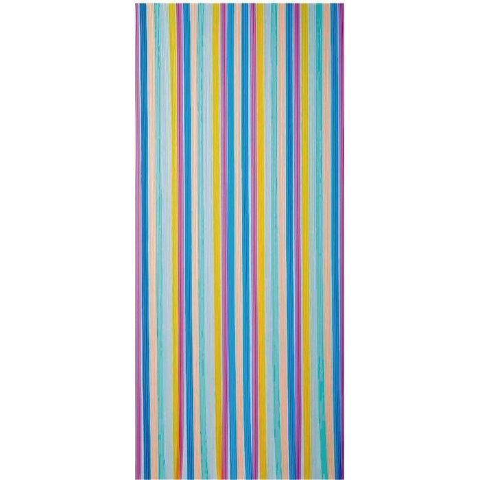 Rideau de porte Tahiti PVC 90x220 cm - multicolore