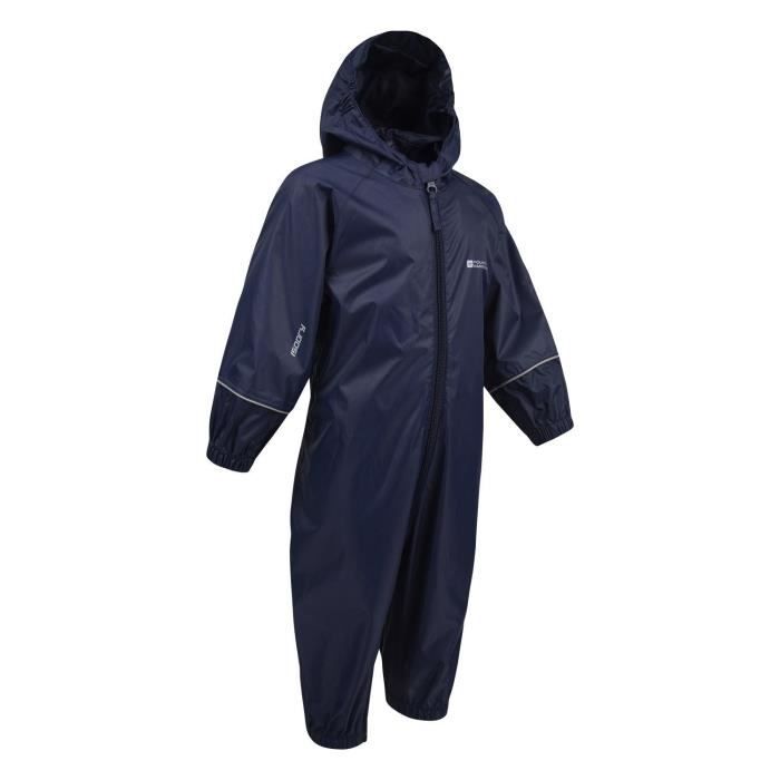 Puddle Combinaison de Pluie pour Enfants et Bébé Imperméable Bleu