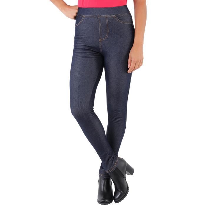 Femmes Legging Jean Jegging Stretch Fourré Doublé Polaire Bleu - Cdiscount  Prêt-à-Porter