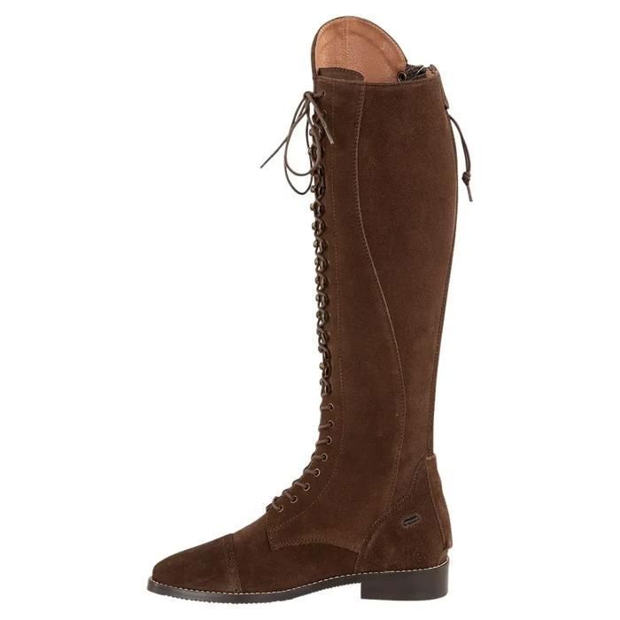 Bottes déquitation en cuir tige normale à lacets Premiere Casimir - brun