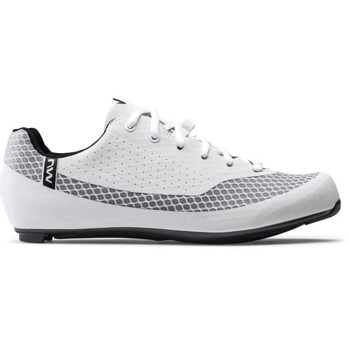 Chaussures de vélo sur route - Northwave Mistral - Blanc - Respirantes - Semelle en carbone