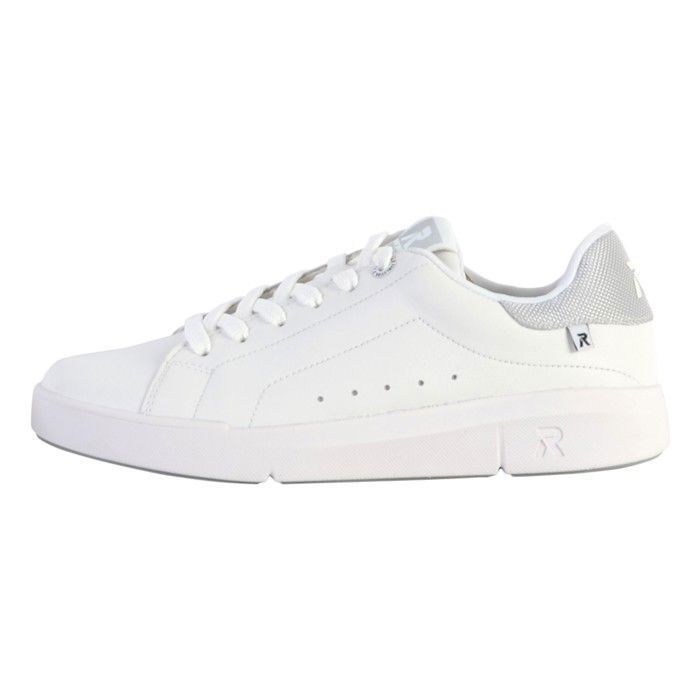 Rieker Baskets Femme - RIEKER - 4190280 - Cuir - Blanc - Lacets - Rond - Confort exceptionnel