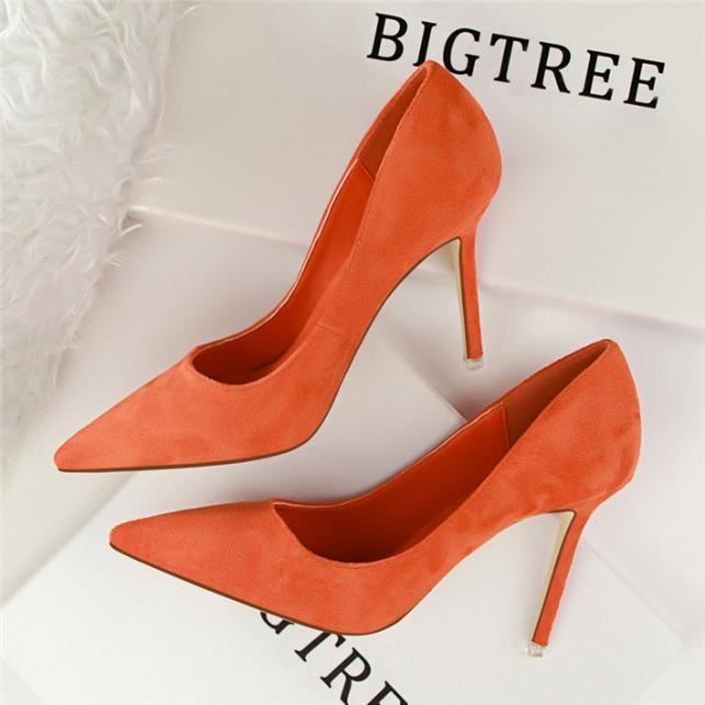 Escarpins orange on sale