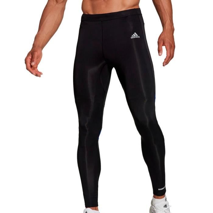 Legging de running noir pour homme Adidas OTR Long TGT avec technologie AEROREADY et elements reflechissants Black Cdiscount Pret a Porter