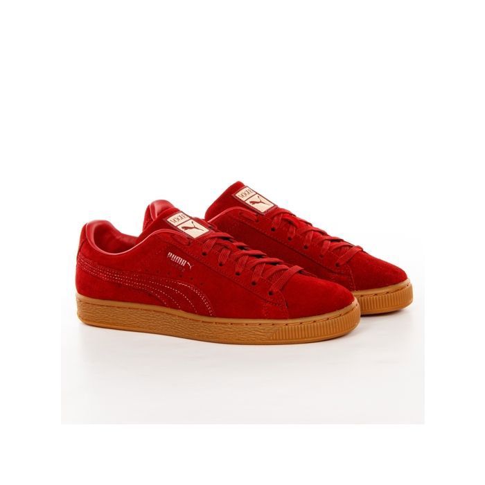 Chaussures femme cheap rouge en cuir