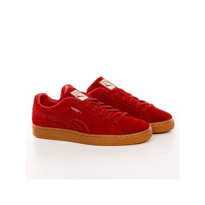 Basket Puma Femme Suede classic Vogue Rouge cuir - Authentique Chaussure Puma  Femme Rouge - Cdiscount Chaussures