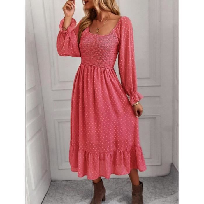 Mini robe de soirée pour femmes décontractée imprimé feuilles manches