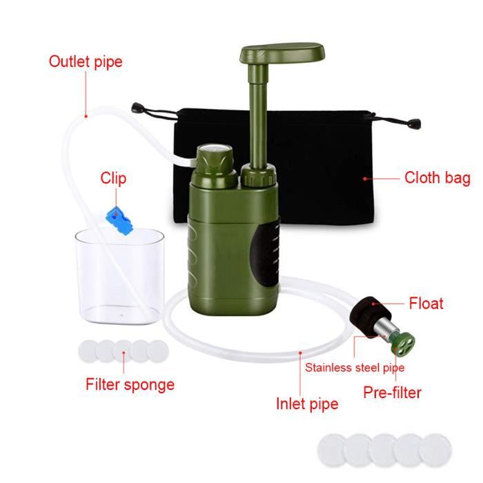 Filtre à Eau électrique Portable GVDV - 0,01 Micron - 2000L
