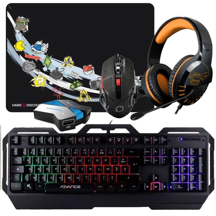 Clavier Souris PS4 PGM + Casque Gamer + Tapis + Adaptateur Convertisseur  Pro Pack - Cdiscount Informatique