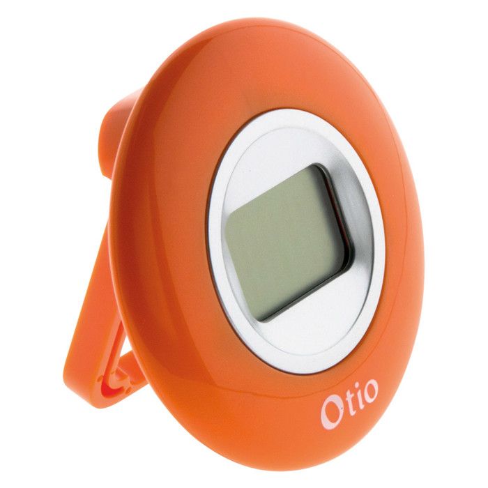 Meilleurs prix pour Thermomètre d'intérieur - Otio - Orange - Affichage LCD - Plage de température 0 à +50°C