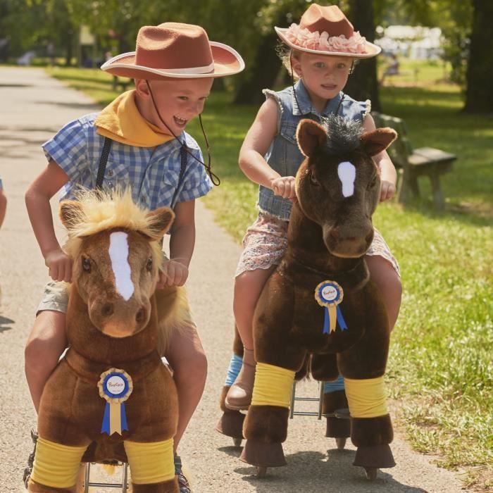 Cheval à Pédales Pour Enfants - Animal Riding ZRP002S - Brun - 3-5 Ans