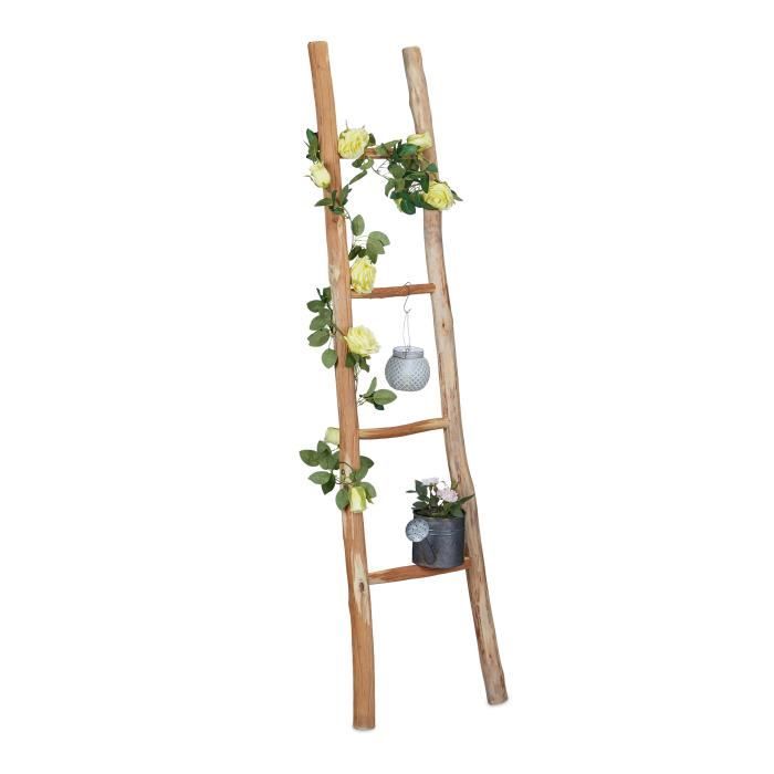 Echelle décorative XXL en châtaignier - 10042614-0