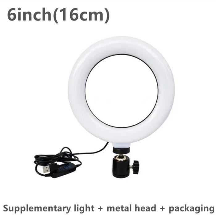 Anneau Lumineux LED 10 Pouces Baixinda Avec Trépied Et Support Téléphone - 8 Couleurs 10 Niveaux Luminosité Pour Selfie Maquillage TikTok Live