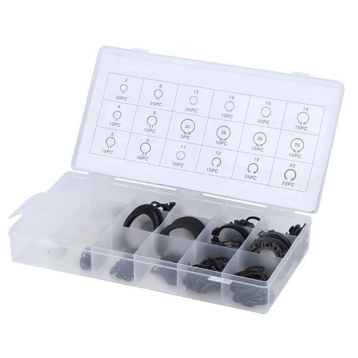 Kit De 327 Pièces Circlips E-Clip En Acier Inoxydable - Assortiment Métrique - ZYDQ-1