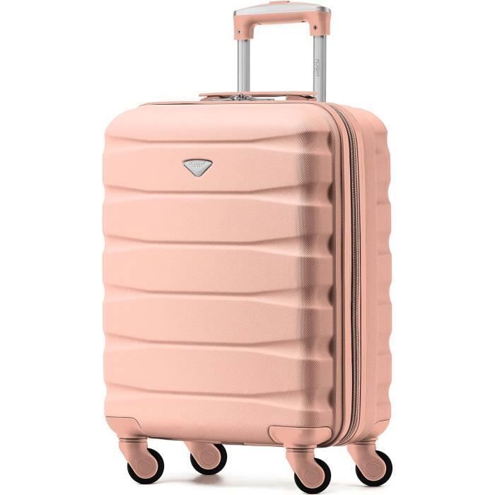 Flight Knight Valise Cabine 55x35x20 Cm 4 Roues – Légère ABS, TSA, Approuvée Air France, EasyJet, Ryanair +100 Compagnies
