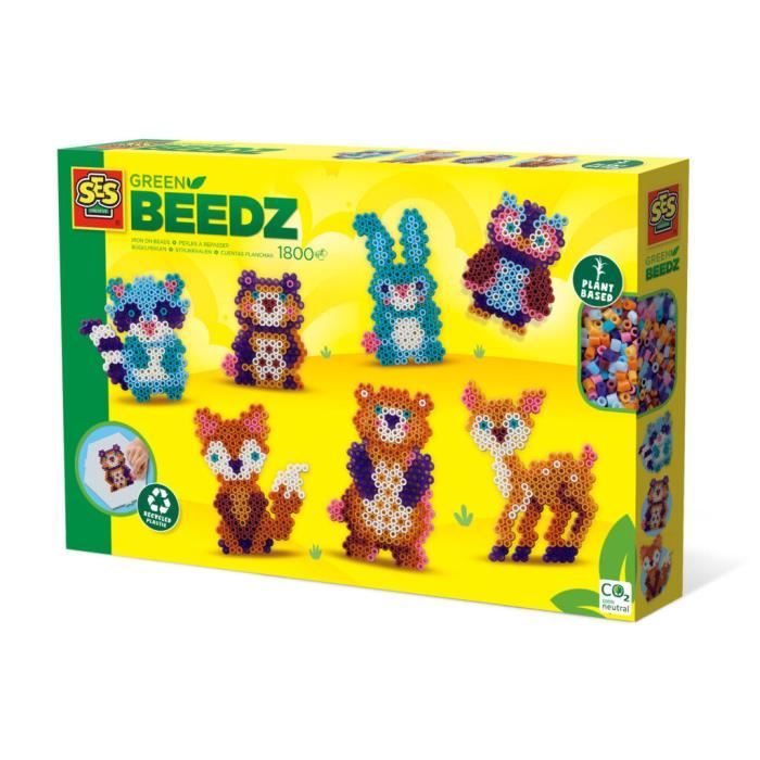 Green Beedz - Kit de perles à repasser animaux de la forêt - Cdiscount ...