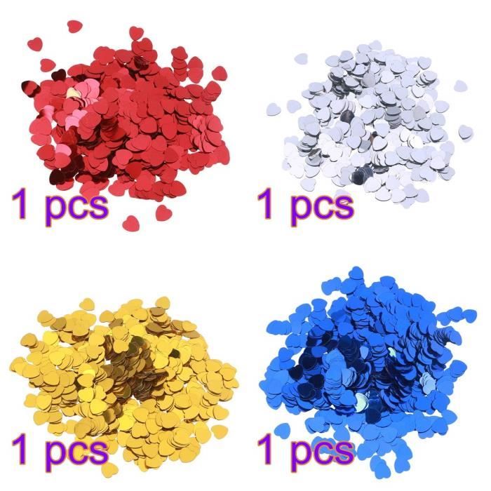 Table Confetti En De Coeur Pour La Decoration D Anniversaire De Mariage Noel 4pcs Argent Rouge Bleu Or Ts Achat Vente Confettis Table Confetti En De Coeur Cdiscount