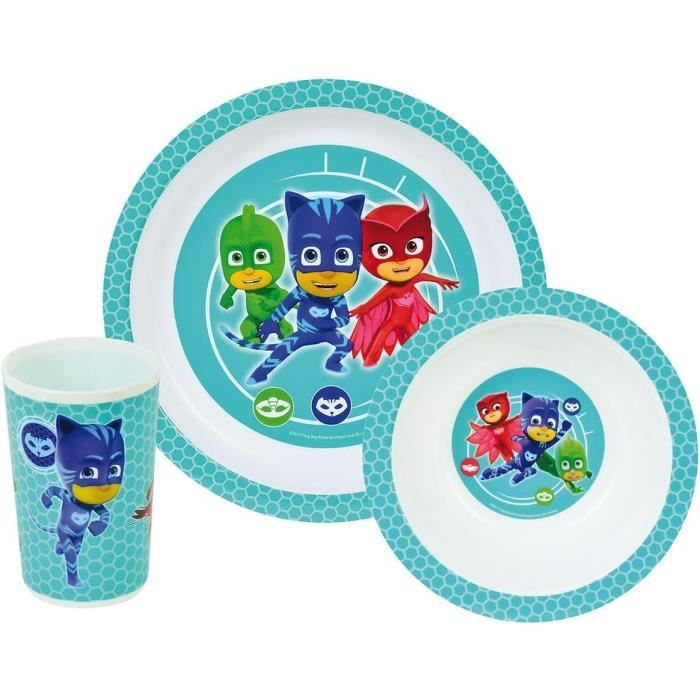 Set De Vaisselle Enfant FUN HOUSE - Assiette, Bol Et Verre à Motif Marsupilami
