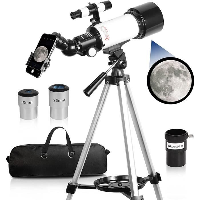 Télescope à réflecteur pour adultes débutants et enfants, télescope