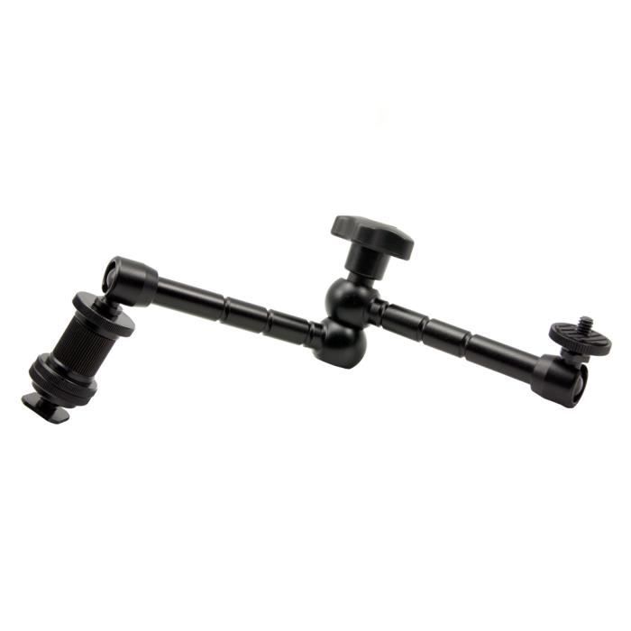 Moniteur Clampe avec Pince ouvrant Grand pour Monter écran éclairage de caméra et Microphone etc. TARION 11 Bras Magique articulé Professionnelle de DSLR vidéo 30cm Support 2Kg 