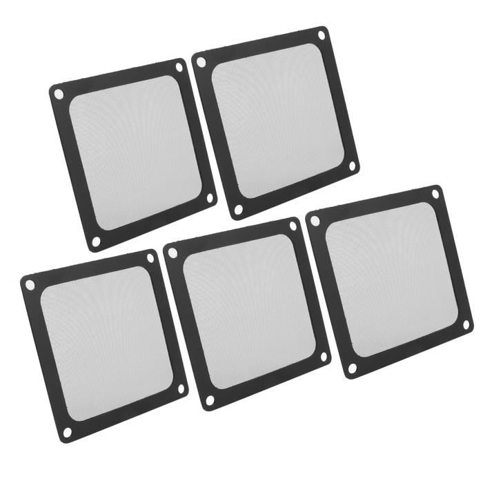 5 Filtres Anti-poussière Pour Ventilateur PC - Tailles 80/90/120/140 Mm - Grilles PVC Noires - Neufs, Garantie 3 Ans