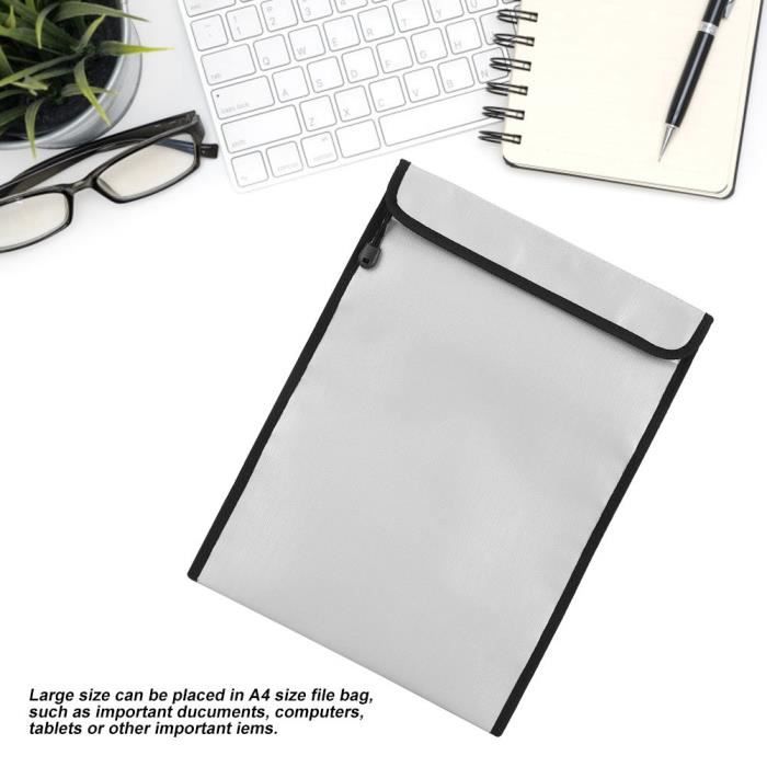 Pochette Ignifuge D'enveloppe De Poche De Sac Ignifuge, Sac De Document