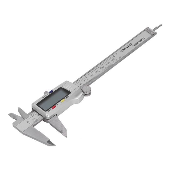 Pied à Coulisse Numérique 150mm Rosimo - Acier Inox - Écran LCD - Précision 0.01mm