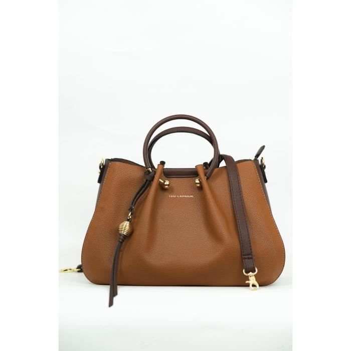 Sac porté main Ted Lapidus AU8924 Camel/Marron Marron