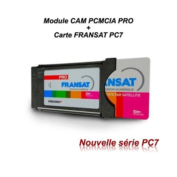 PACK MODULE PCMCIA + CARTE FRANSAT PC7 PRO
