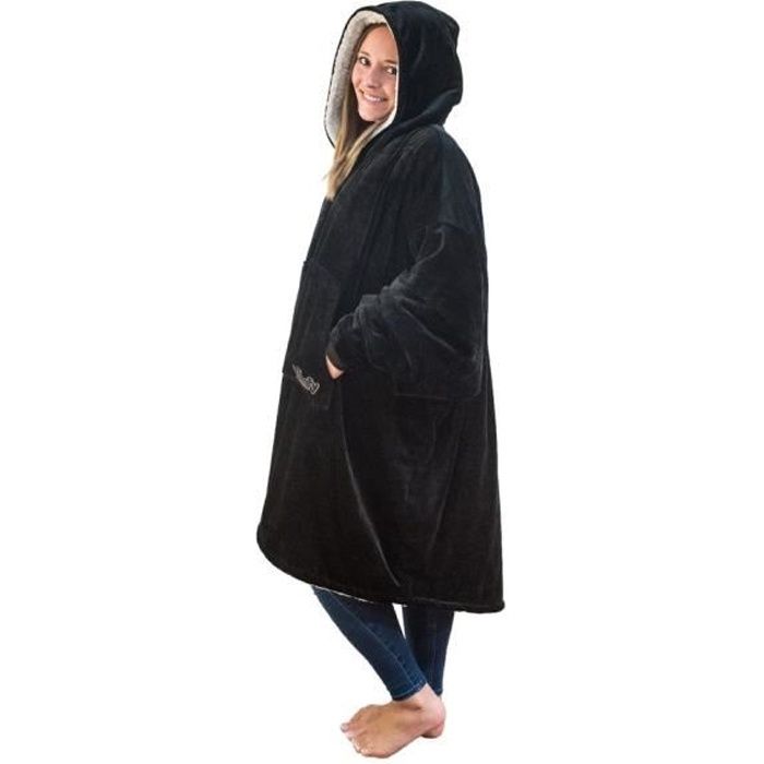 Sweat Plaid Noir Taille unique