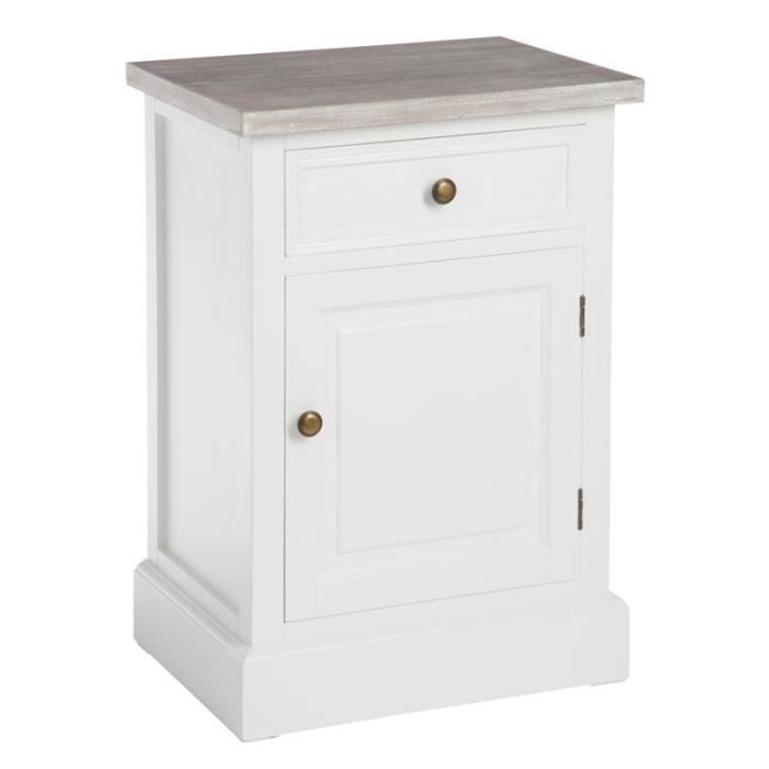 Table De Chevet 1 Porte 1 Tiroir Regus L 45 X L 35 X H 65 Cm