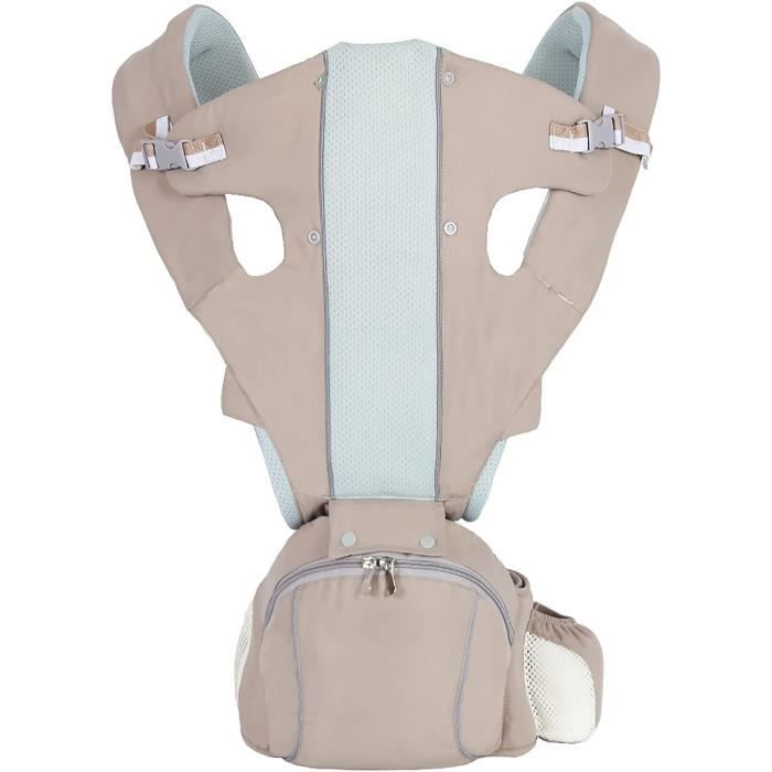 Porte-Bébé Ergonomique Hanche 3 Positions - Naissance à 3 Ans (20 Kg) - Réglable, Respirant - Pour Parents - 5