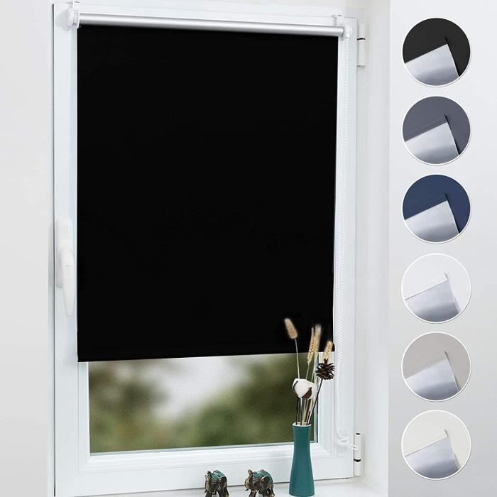 Qualsen Store 100 % occultant - 100 x 150 cm - Rideaux occultants portables à coller - Sans perçage - Matériau occultant temporaire - Pour chambre à coucher, chambre d'enfant, voyage et voiture de Qualsen Store 100 % occultant - 100 x 150 cm - Rideaux occultants portables à coller - Sans perçage - Matériau occultant temporaire - Pour chambre à coucher, chambre d'enfant, voyage et voiture de