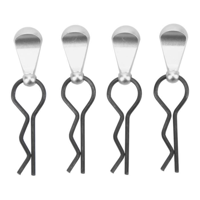Werownsgso 24 Clips Carrosserie RC – Pinces R Ressort Acier Inox – Pièces Détachées Pour Voiture Télécommandée 1/10