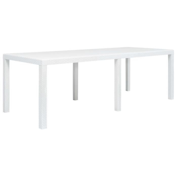vidaXL Table de jardin 190x90x75 cm - vue 4