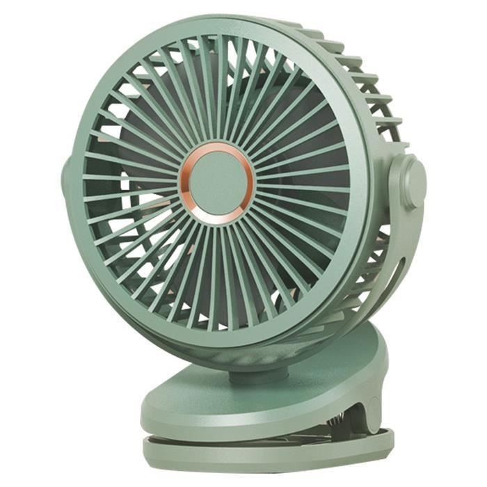Ventilateur de Bureau à Pince - VVIKIZY - Clip Suspendu - 10000mAh - 360° - 4 Vitesses - Vvikizy