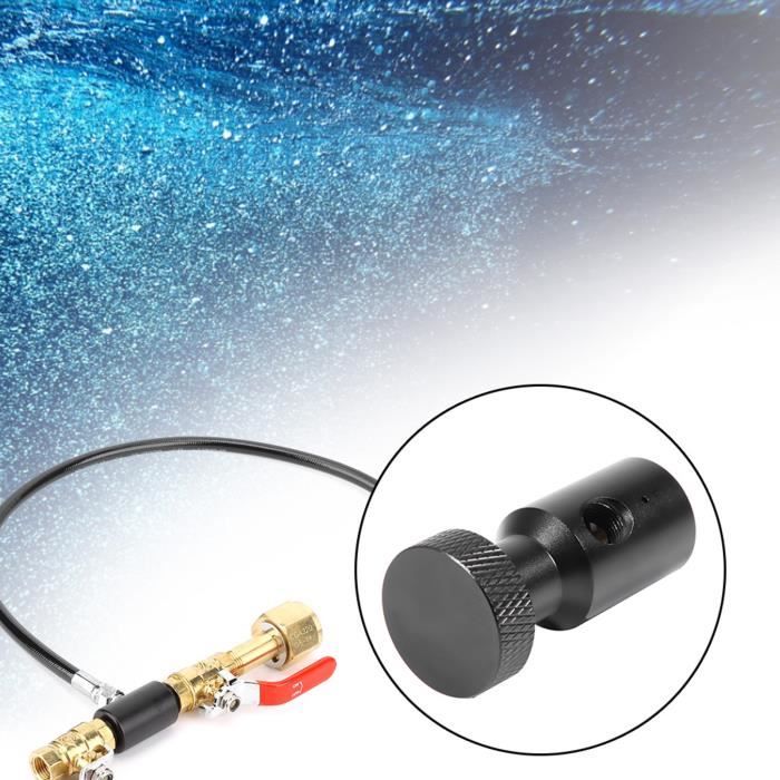 Kit Adaptateur Recharge CO2 Pwshymi Pour SodaStream - Connecteur Cylindre Noir