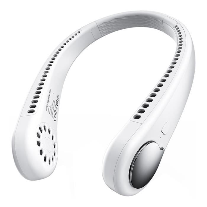 Ventilateur De Cou,Portable USB Ventilateur De Cou Sans Lame Silencieux Avec Flux Dair A 3603 Vitesses Rechargeable Mini Ventilateur Personnel Pour Bureau Domicile Voyage En Plein Air 88296183