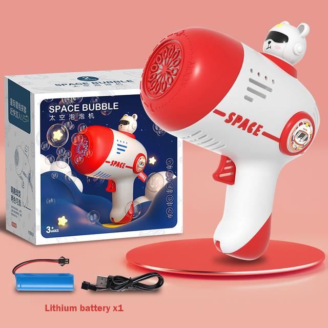 Santa Pistolet à Bulles De Noël – Automatique Avec LED – ABS – Cadeau Enfant Fête