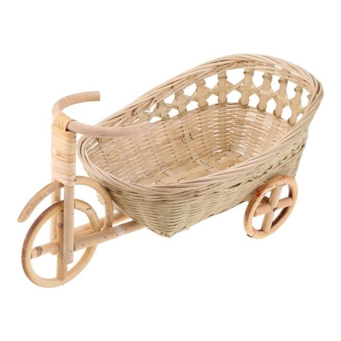 BoîTe Ronde en Rotin, Panier de Fruits en Osier avec Couvercle Panier à Pain Panier de Rangement Panier Tissé en Saule pour Pain, - Maison