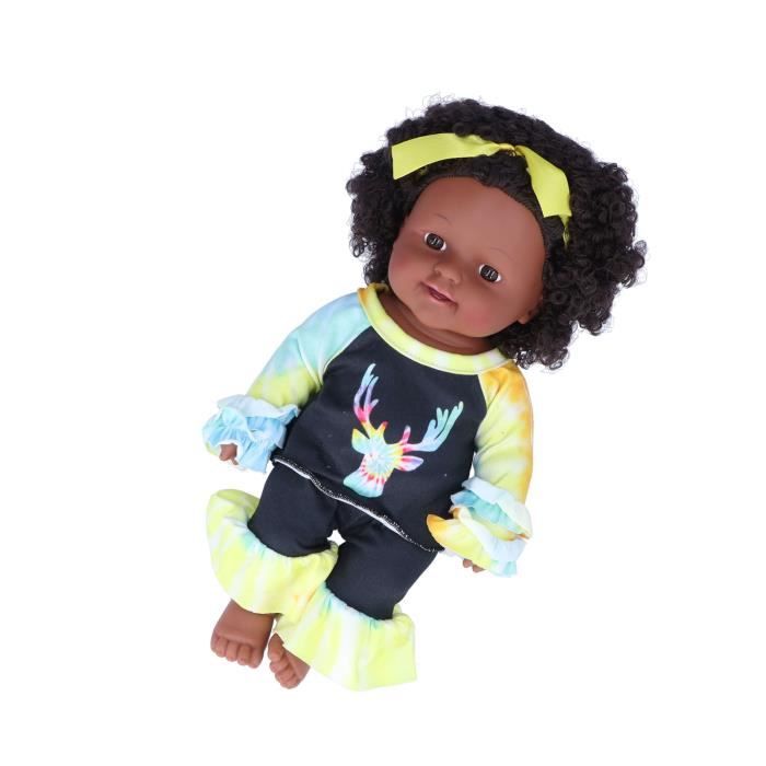 Omabeta poupée bébé fille Poupée simulée bébé fille en Silicone souple