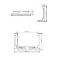 Coulicool - Kit habillage d’huisserie recoupable pour cloisons d'épaisseur 70 à 100mm - Longueur 213cm - Recoupable jusqu'à 1 mètre -1