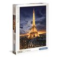 Puzzle 1000 pièces - CLEMENTONI - Tour Eiffel - Architecture et monument - Adulte - Mixte-1