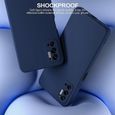 Coque pour Redmi Note 10 5G - Souple Silicone Découpage Précis Bleu Marine-1