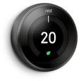 Thermostat - Google Nest - Learning 3rd Generation T3029EX - Sans fil - 802.11b/g/n, Bluetooth 4.0, 802.15.4 - Noir-1