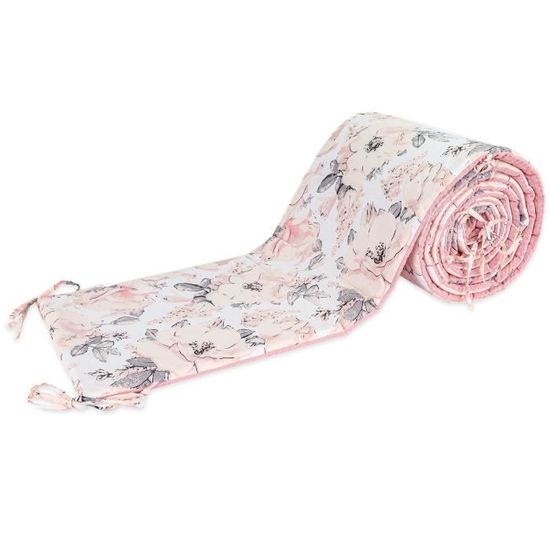 Tour de lit bebe garcon 180 x 30 cm - contour lit bebe respirant Rose sale  avec rose sauvage Gaufre - Cdiscount Puériculture & Eveil bébé