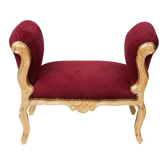 Banc Style Louis XVI Biscottini – Bois Massif De Hêtre, Neuf Sous Emballage