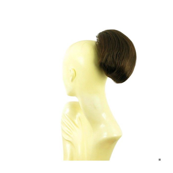 Queue De Cheval Postiche Courte (28 Cm) - Couleur Chocolat Méché Cuivré - Synthétique - Neuf Avec étiquettes