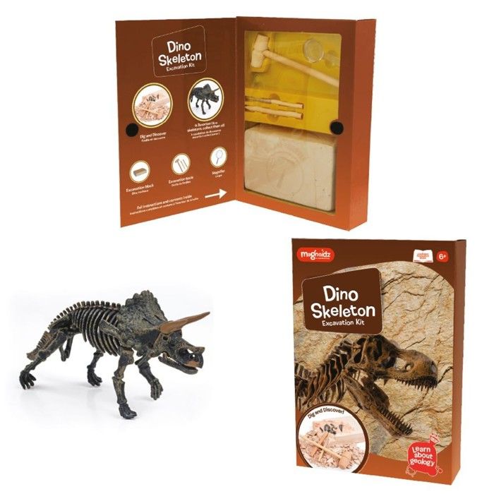 EGGBOX Kit 2-en-1 Fouille De Squelette De Brachiosaure + Peinture – Paléontologue Pour Enfants Dès 6 Ans